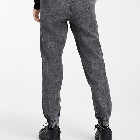 Organic Cotton Denim Joggers - Picture 2 of 12